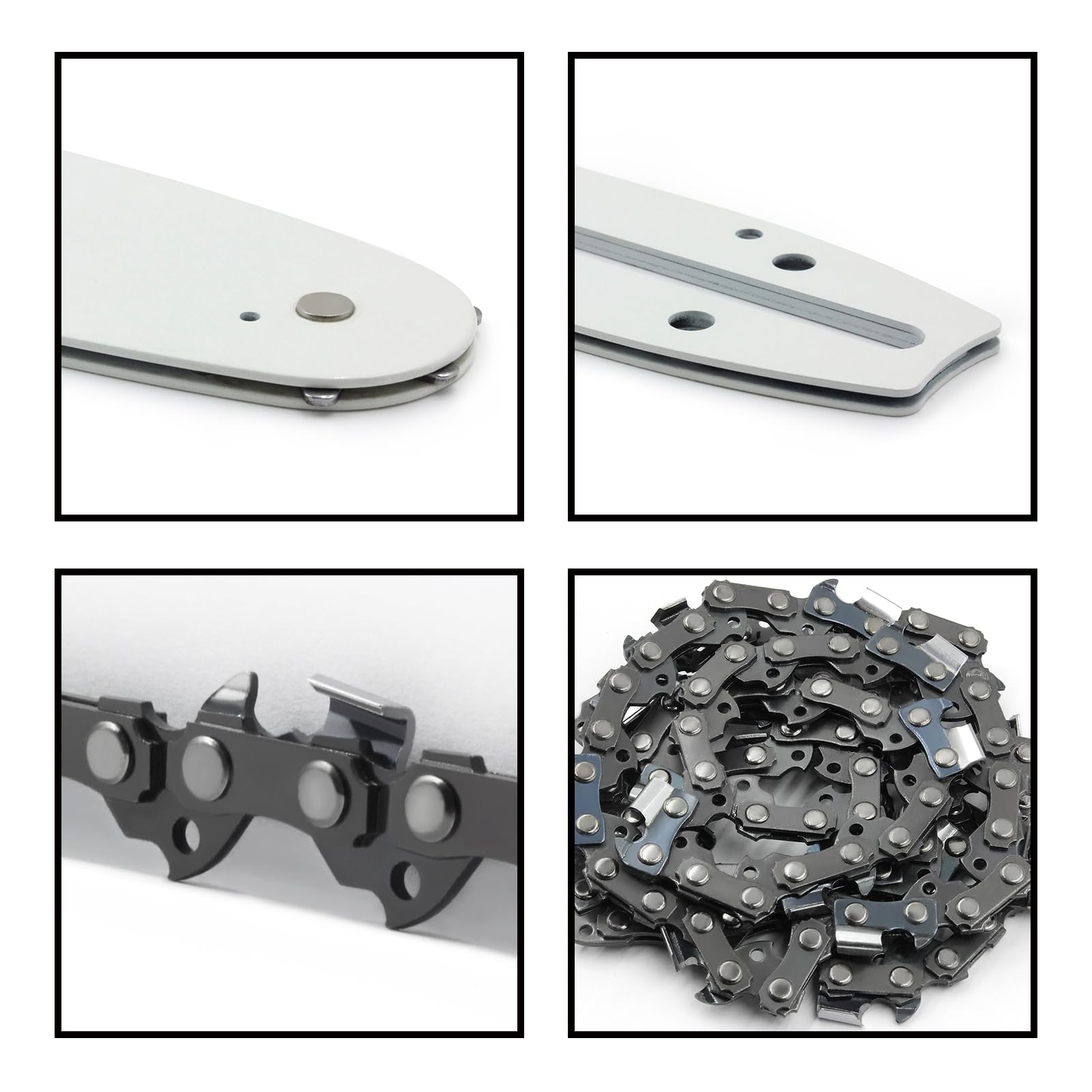 Barra e catena di ricambio per motosega da 40,6 cm, passo 3/8", calibro 109,2 cm, 56 maglie di trasmissione per Greenworks 2904502, EGO AG1600 CS1600/CS1604, Stihl, Echo, Craftsman, Poulan, Homelite