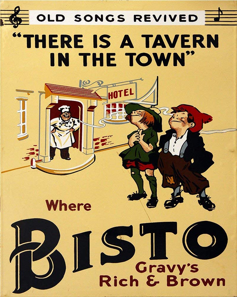 Where Bisto Gravy - METAL Wall Sign 6x8Inches - Plaque Vintage Retro