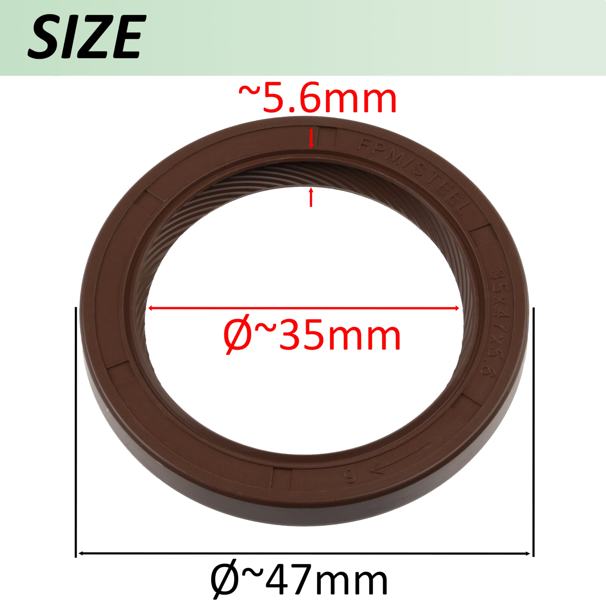 AERZETIX Retén de cigüeñal/compatible con OEM 1431668/7436842273 / 8200934092/68422732