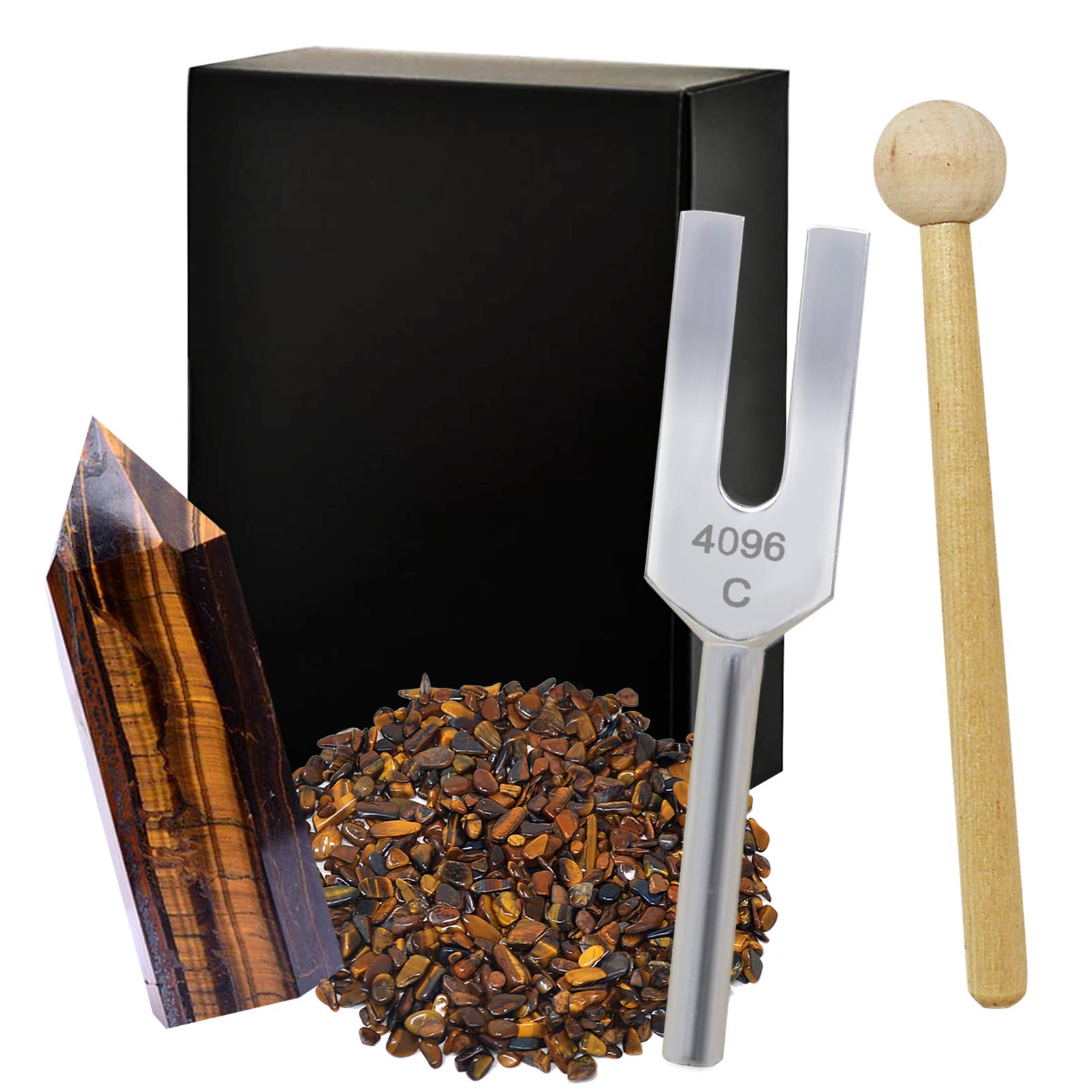 Amazon | クリスタルチューナー 4096Hz 音叉 天然水晶 浄化用 5点