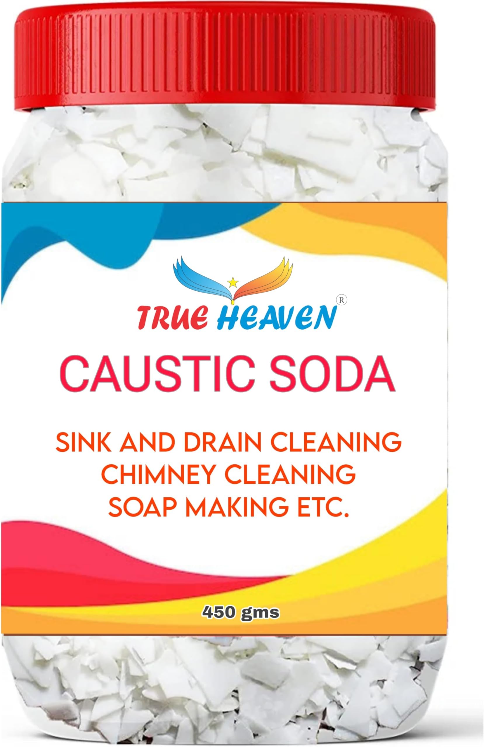 Caustic Soda, Lye,Drain Cleaner,Soap Making,Chimney Cleaner,Pipes Opener And Iron Cleaner Multipurpose 450Gms Net..
