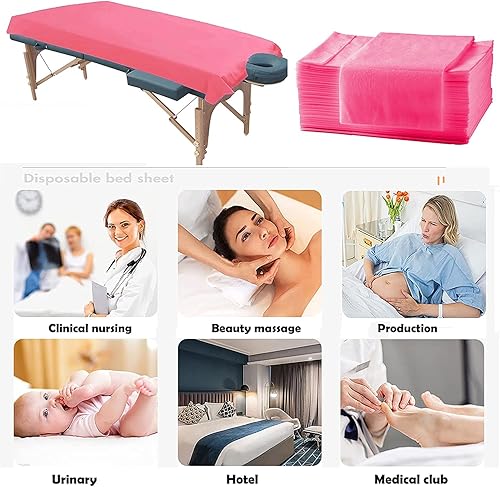 Miniatura 5 de 100 piezas desechables para mesa de masaje, sábanas ajustables para cama de spa, sábanas elásticas impermeables para tatuajes de spa, cubierta