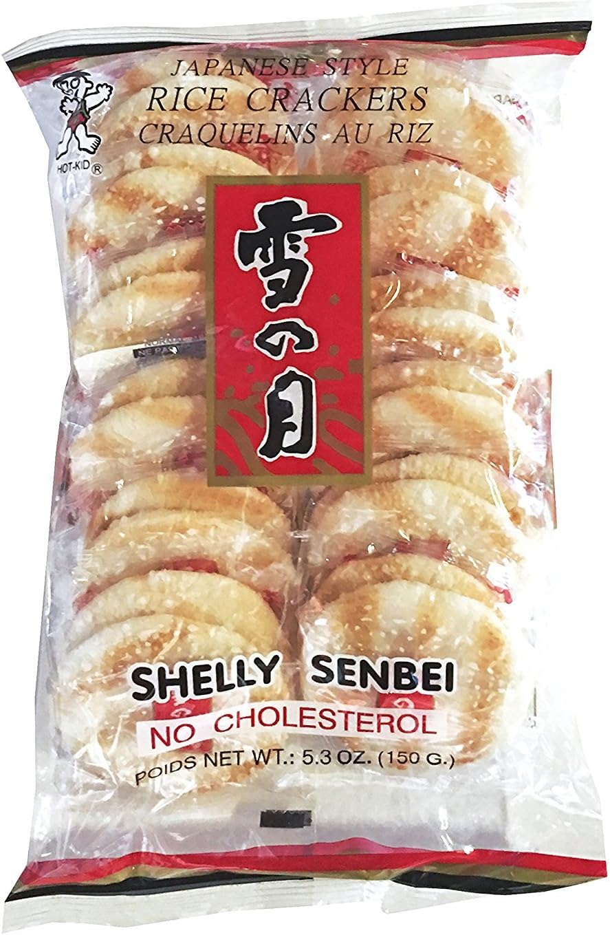 Want Want Big Shelly Shenbei Snowy Crispy Rice Cracker Biscuits - Sugar Glazed 5.30 oz.