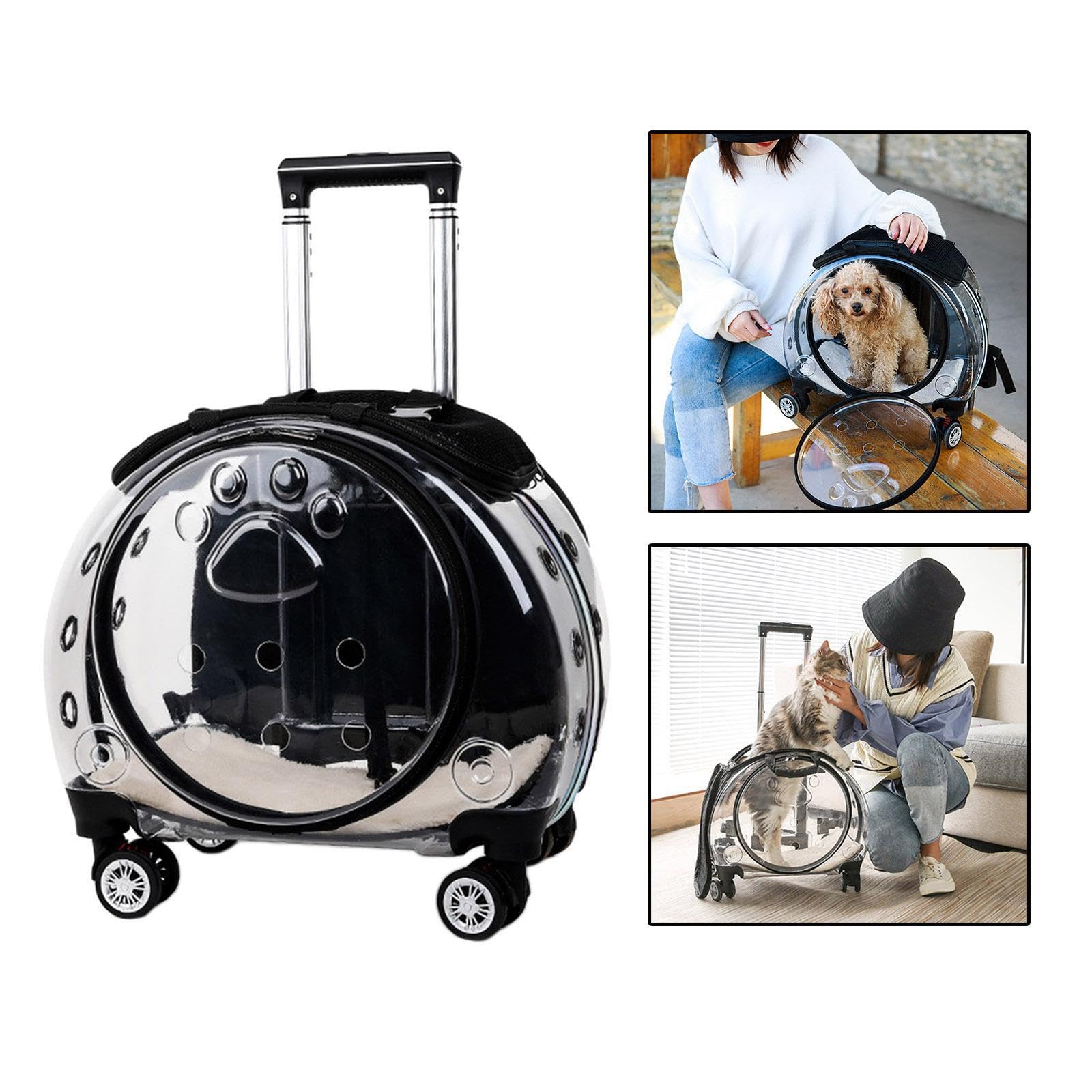 Sac de Transport innovant pour Poussette et Petits Animaux, offrant | espace généreux et une Pour bonne visibilité pendant les voyages. Sac à transparent pour la randonnée et les voyages,