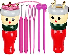 LIAMGUS 2 Pack French Knitting Dolly Set, French Knitting Doll Knitting Dolly Set, Beginners Knitting Kit for Beginners to Learn to Make Favorite Items Like Cushions Scarves Headbands Hats Socks