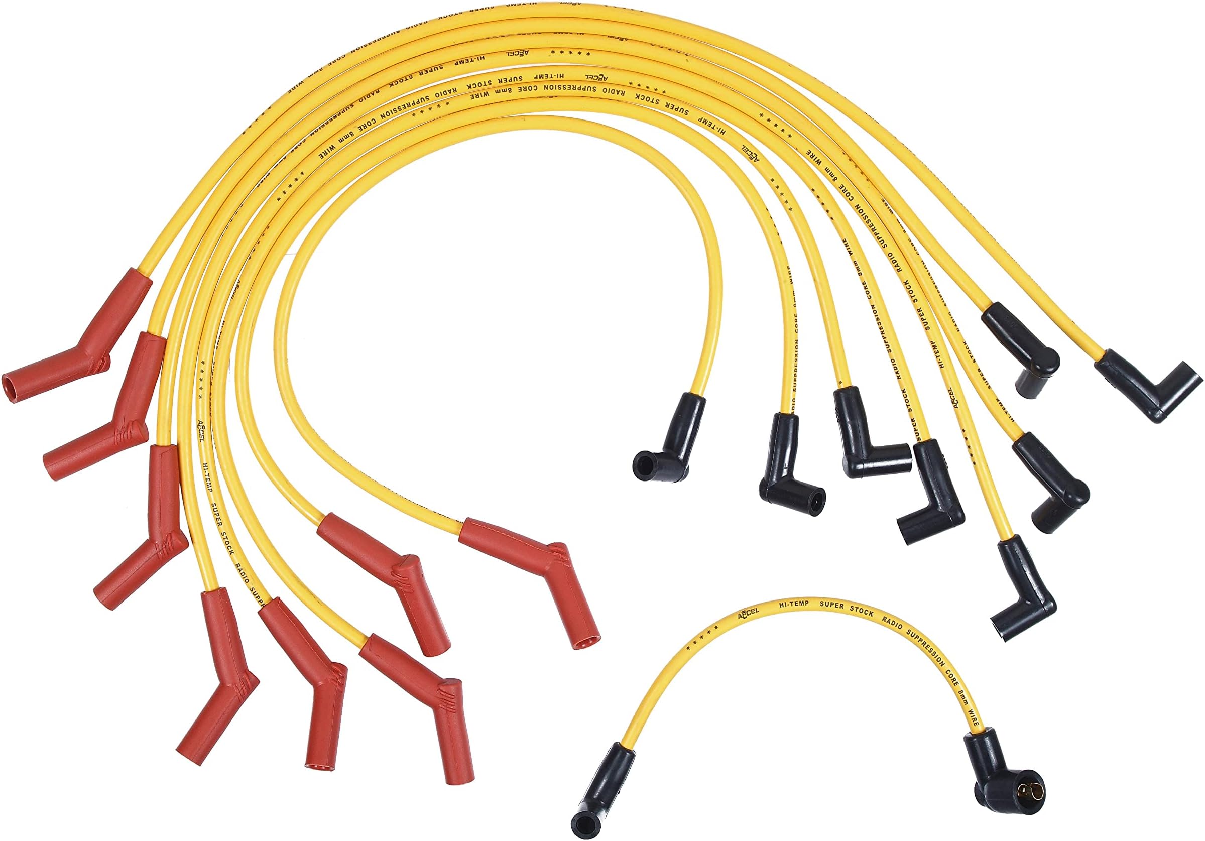 Accel ACC 4052 8Mm Spark Plug Wire Set Super Stock Graphite Custom