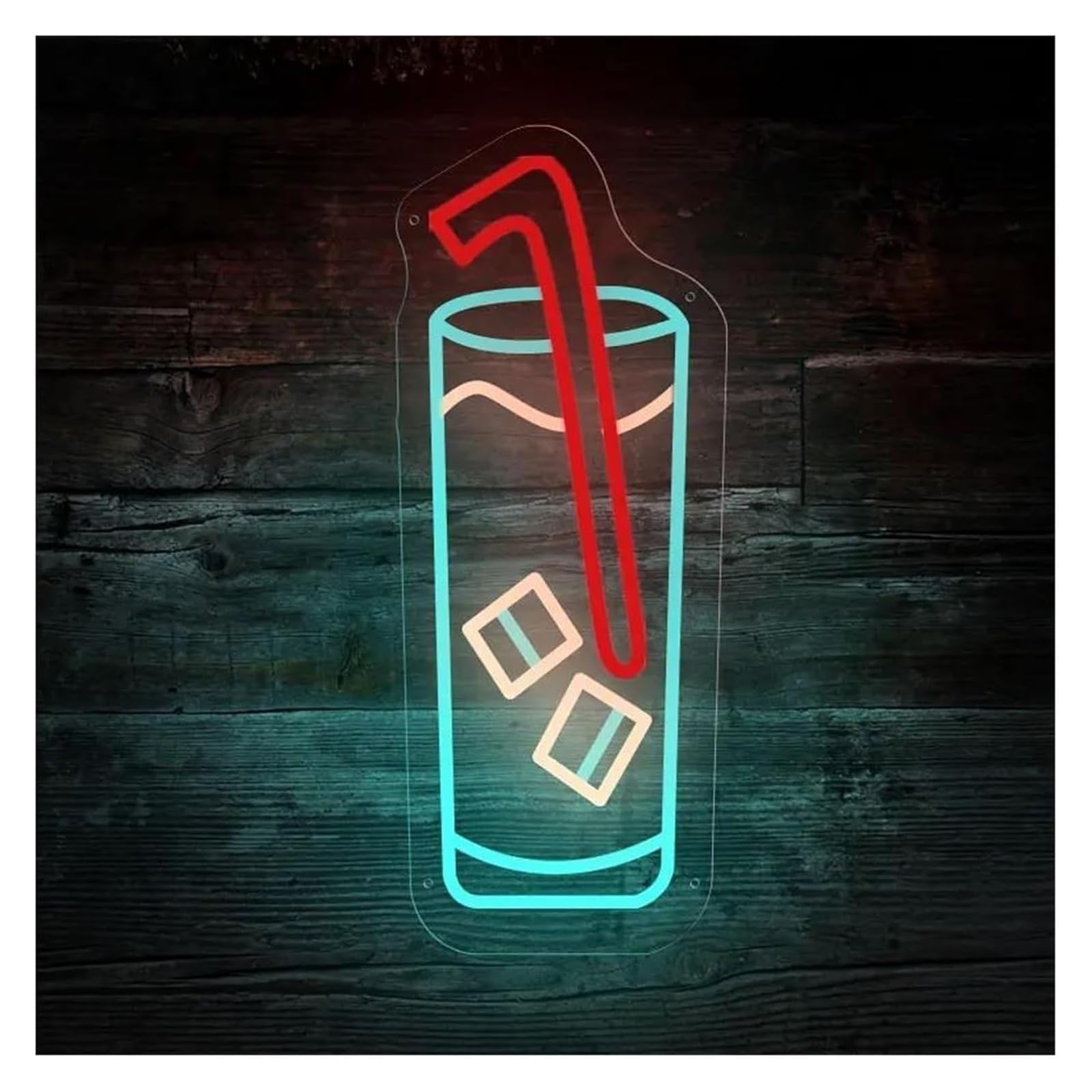 Zynther Neon lamp for neon Light Decoration Bar for Lights Acrylic SignsAdjustable Brightness Drink Suitable(17cmx40cm)