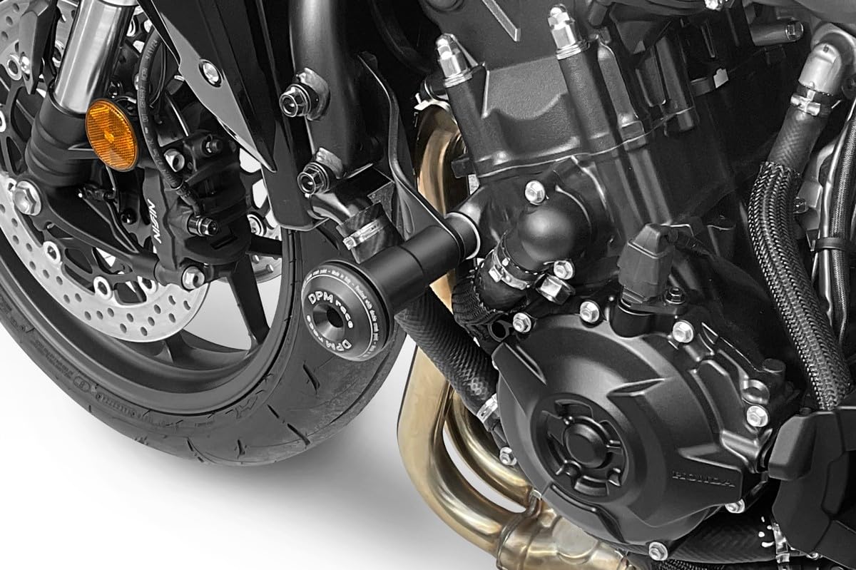 Hornet 1000 2025 - Kit Tamponi (R-01019) - Protezione Paramotore Paratelaio Anticaduta in Alluminio - Minuteria Inclusa - Accessori De Pretto Moto (DPM Race) - 100% Made in Italy