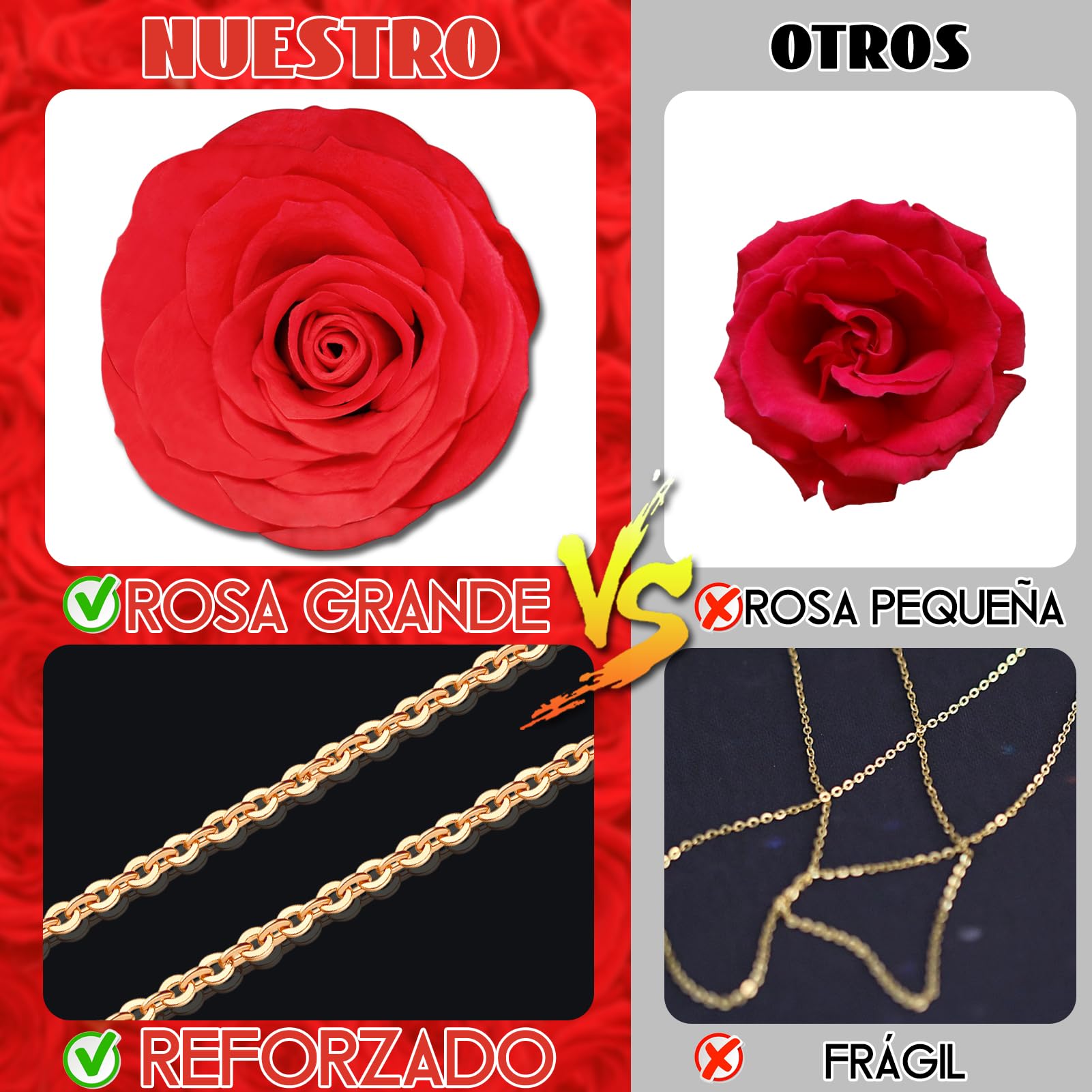 Oso con Rosa Eterna y Collar, Flor Eterna con Osito,Osito con Colgante Dentro,Regalo para Ella Oso- Regalos para Mujer día de San Valentín, Cumpleaños,Regalo Mamá Navidad