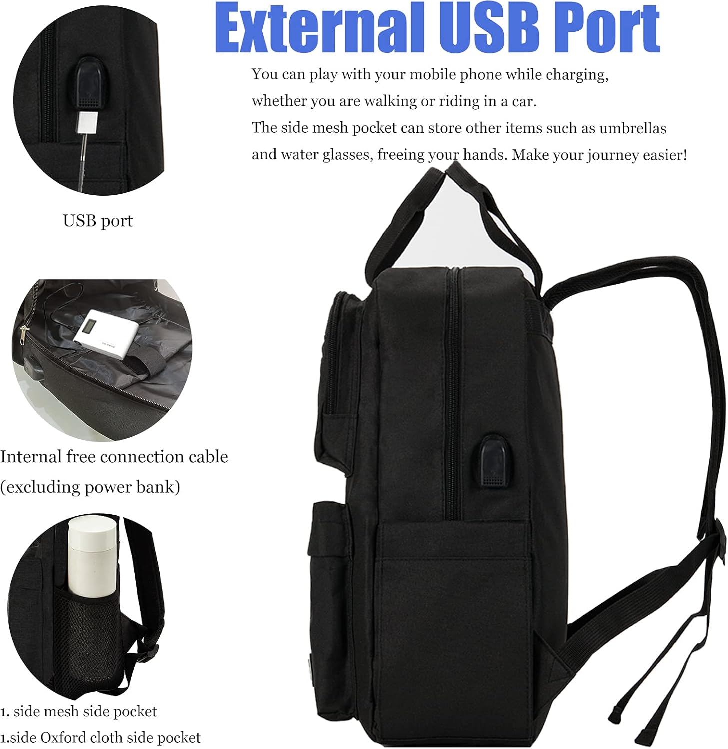 backpack charger pocket