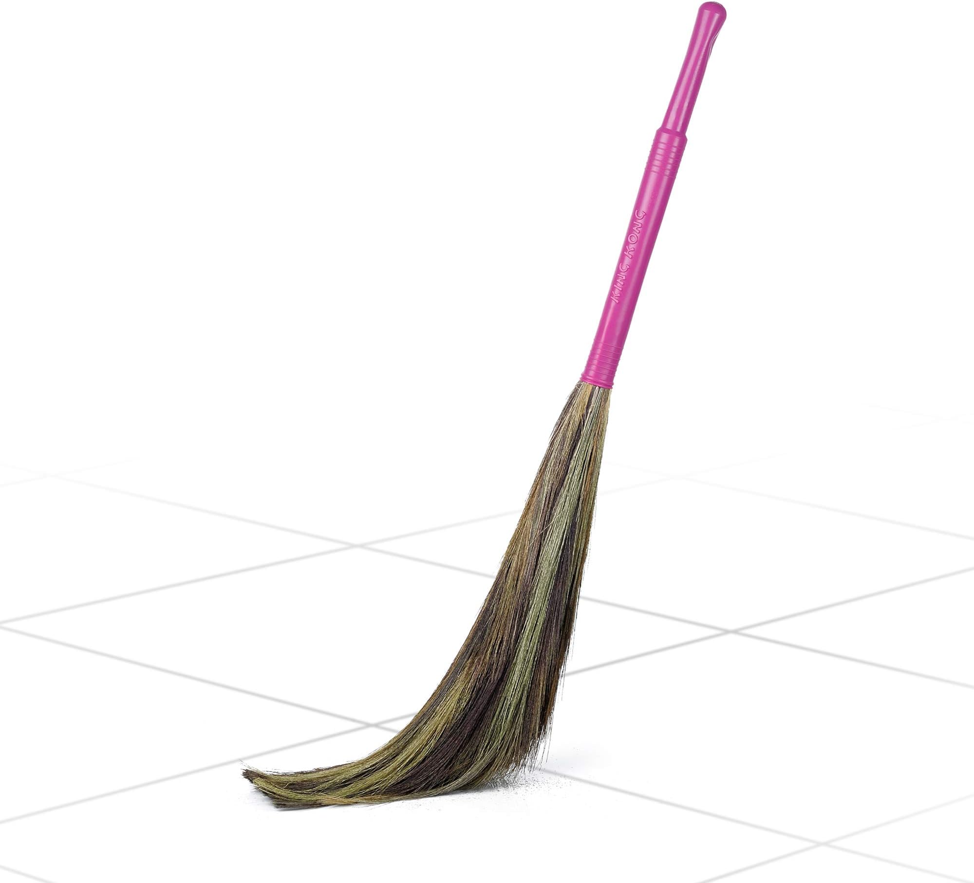 King Kong Grass Floor Broom - Pack Of 1, Pink