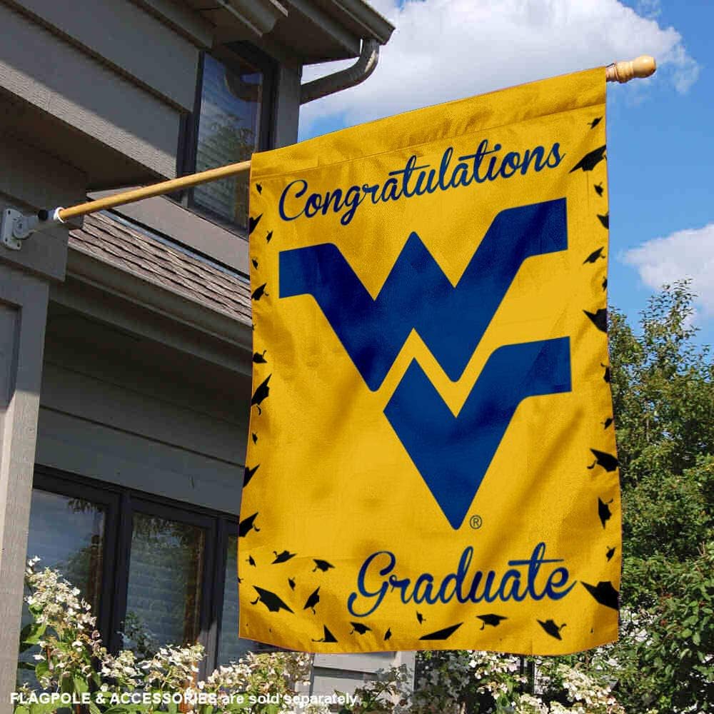 West Virginia College Graduation Gift Banner Flag - Image 2