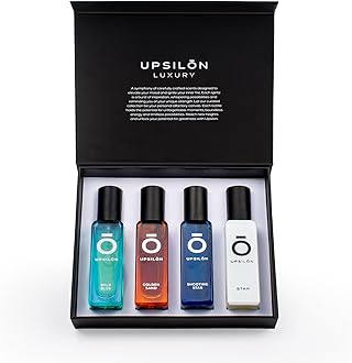 - Luxury Man Perfume Gift Set 4 x 20 ml for Men with Shooting Star, Wild Blue, Golden Sand and Star Perfume | Long Lasting EDP Fragrance Scent