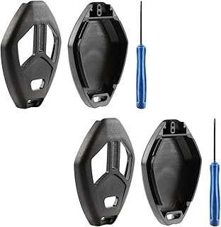 Replacement for 2006-2015 Mitsubishi Endeavor Outlander Mirage 3-Button Replacement Shell Case Kit OUCG8D-620M-A (No Cutting Required) (Set of 2)