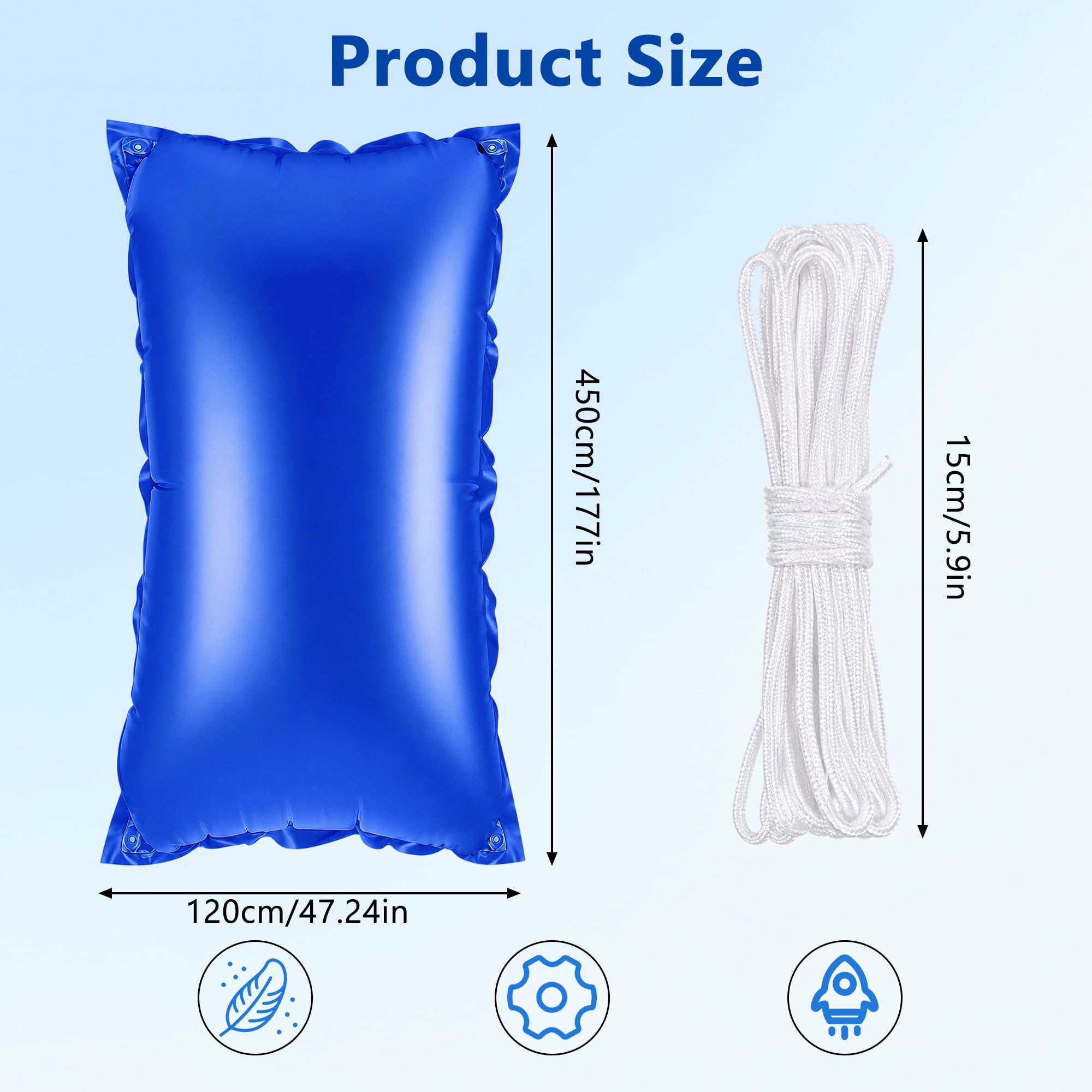 Coussin Piscine Hivernage, Flotteur Piscine Gonflable PVC