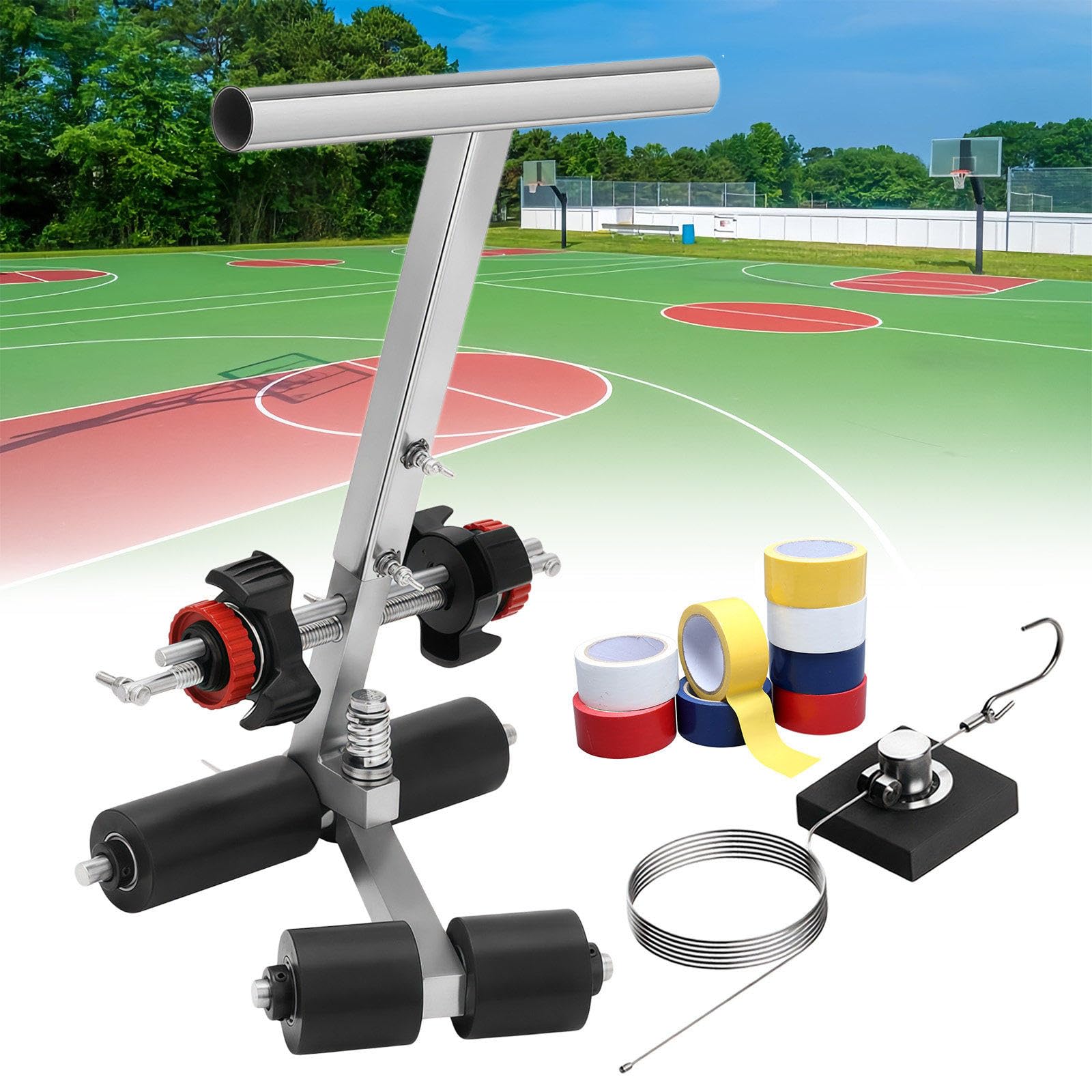 GLETSF Line Striping Machine Road Marking Applicator for Parking Lot Traffic Lane Paint Sprayer,