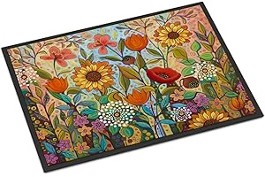 Joy In The Morning Flowers Doormat