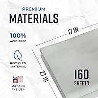Vista 2 de Bryco Goods Hojas de papel de embalaje de papel de periódico para mudanzas, 5 libras, 160 hojas de papel de periódico, imprescindibles en tus