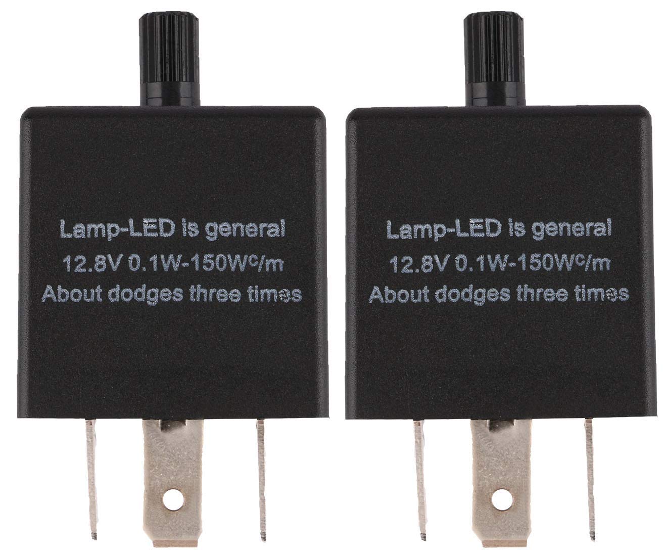 DollaTek 2Pcs Led Flasher Relay 3 Pin CF13 JL-02 EP34 Car Turn Signal Flasher Relay Adjustable Flasher Relay