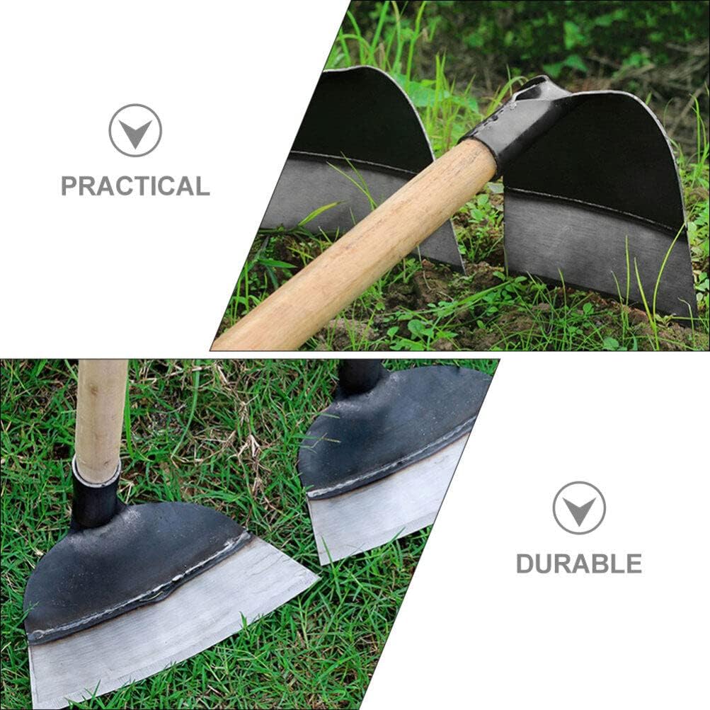 Hand Hoe Head Handheld Hoe Replacement Round Eye Hoes Remove Grass Planting Digging Gardening Tool Loosening Soil Weeding Hoe Head for Agriculture 2pcs 23.5cm