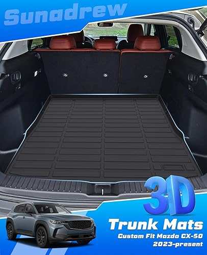 Miniatura 6 de Revestimiento de carga para Mazda CX-50 2023 2024 2025 Accesorios TPE Tapete de carga para todo tipo de clima, sin olor, antideslizante, bandeja de