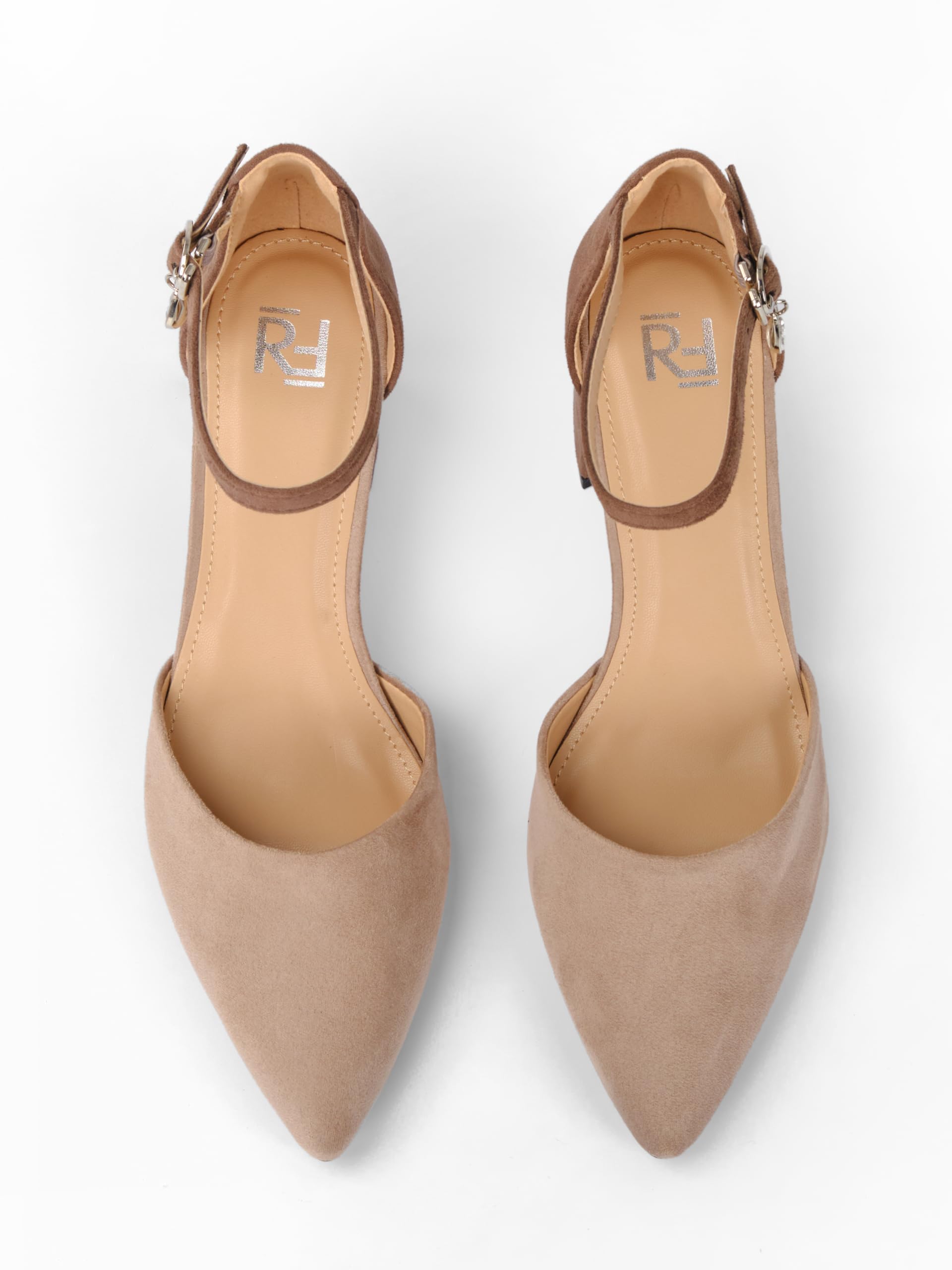 Zapatos de tacón para mujer, color marrón, tacón de bloque de 5,5 cm, de ante suave, zapatos de tacón para mujer, zapatos de tacón suave, zapatos de tacón para mujer, HF749