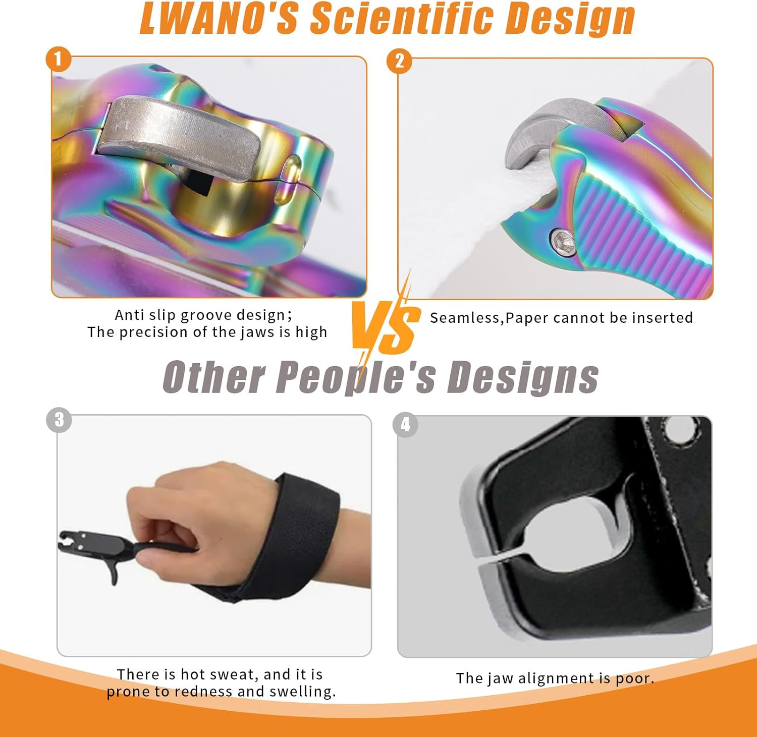 LWANO Archery Compound Bow Release Aids Trigger 3-4 Finger Adjustable Wristband Thumb Arrow Release Aids for Adults Youth Hunting Shooting Training Accessories