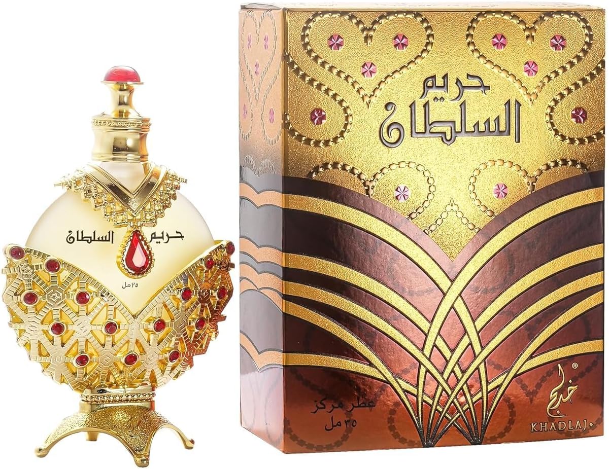 KHADLAJ PERFUMES Hareem Al Sultan Gold Perfume Oil With 35ml EDP Perfume OIL for men and women