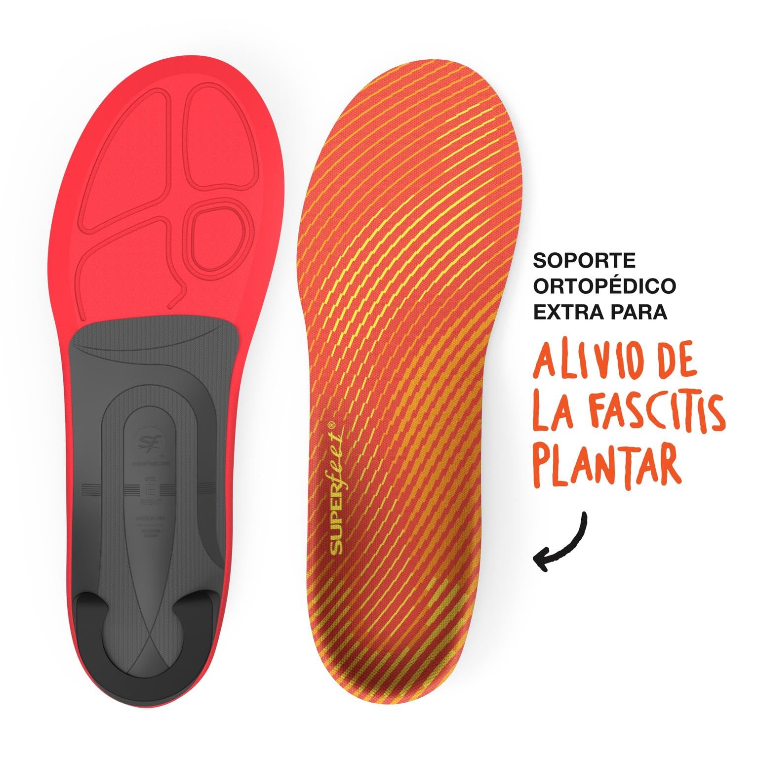 Superfeet Run Plantillas Ortopédicas Para Fascitis Plantar - Para Deportivas, EU 45 – 46.5