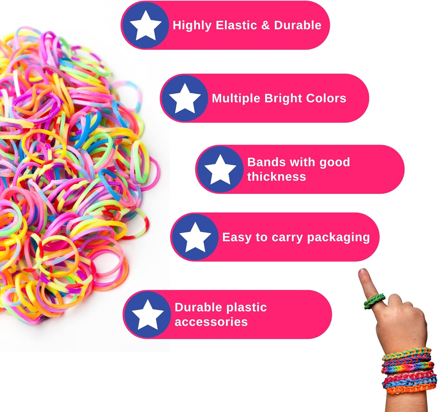 LUZOON Loom-bandjesset, 2700 36 kleuren, armbanden zelf maken