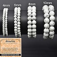 Vista 590 de MASSIVE BEADS Pulsera elástica de yoga hecha a mano con piedra natural, cristal curativo, energía, regalos para adultos unisex de 0.157 in, 0.236