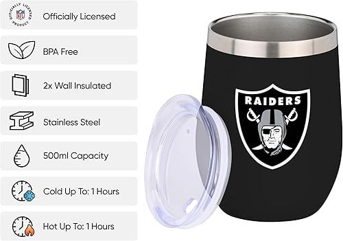 Miniatura 120 de FOCO NFL - Taza de viaje de 12 onzas con aislamiento con logotipo de equipo de la NFL para adultos