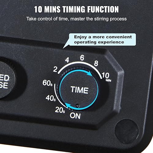 Miniatura 5 de VEVOR Máquina para hacer batidos, mezclador comercial de 375 W, mezclador de bebida de una sola cabeza, licuadora de batido de 3 velocidades con