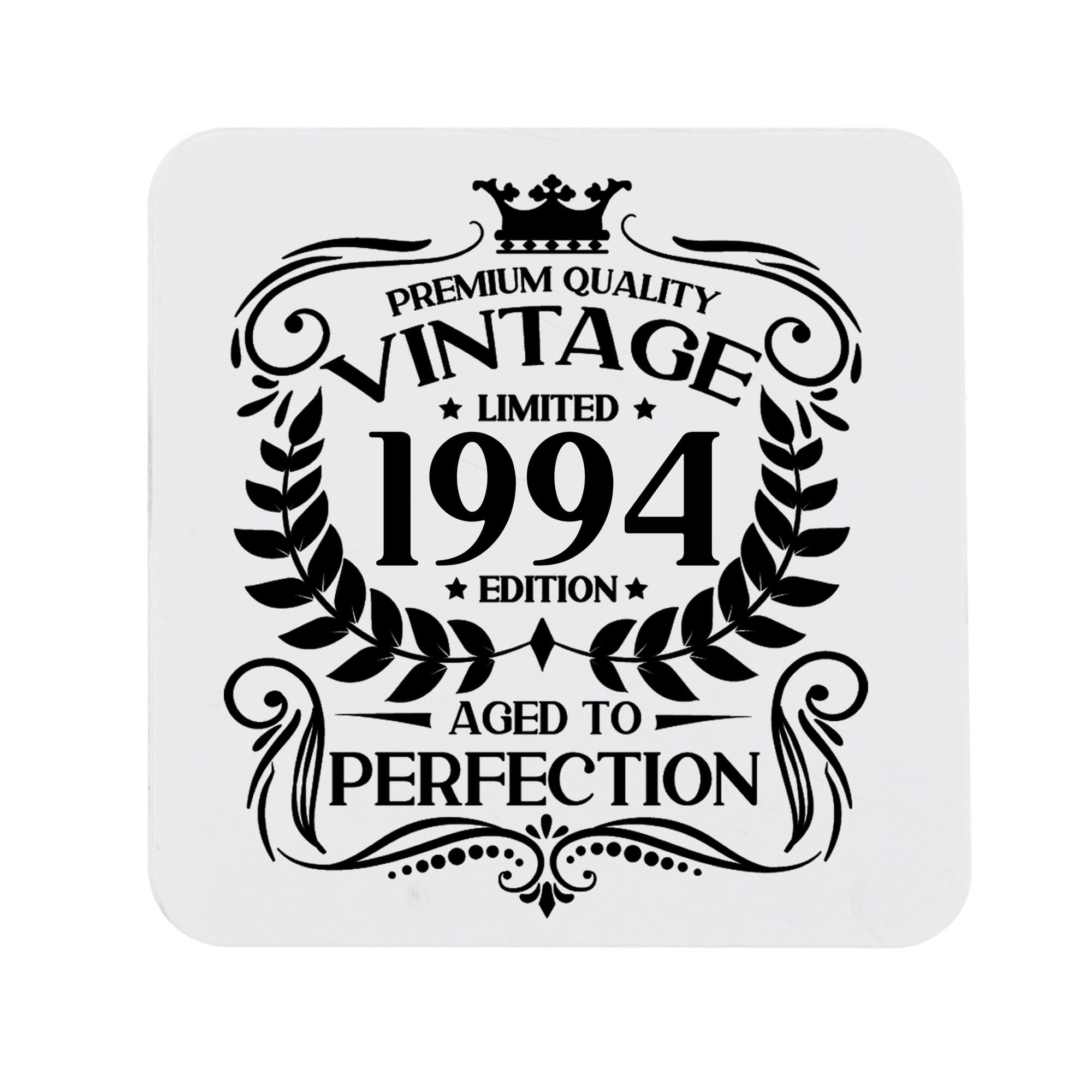 80th Birthday Gift for Men Vintage 1946 Aged to Perfection Engraved Slate Coaster Present for 80 Year Old Etched Natural Slate Placemat (Round Slate) — view 38