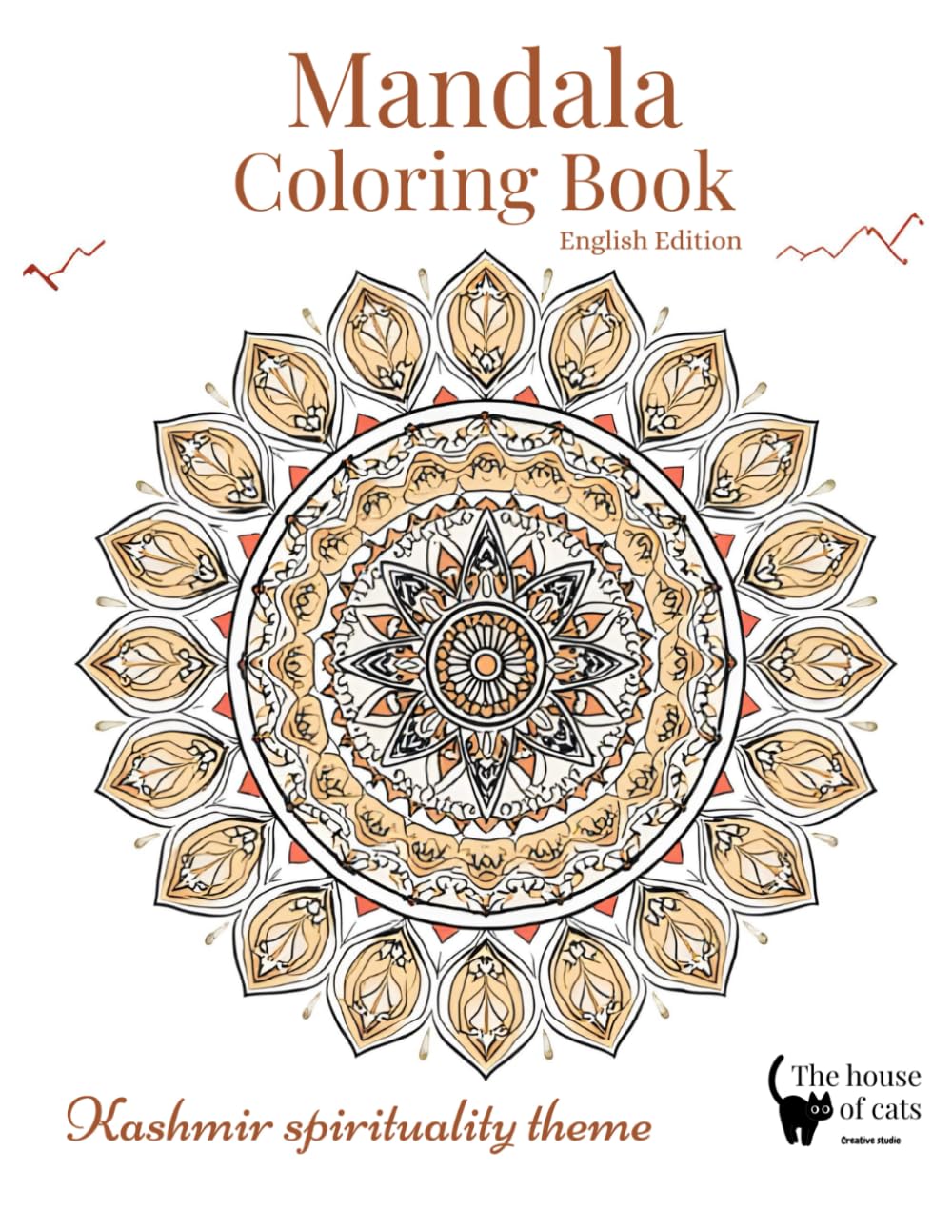 Mandala Coloring Book - Kashmir Theme: Spirituality Mandala Art coloring book