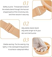 Vista 4 de HNYG Cubierta de ducha de ostomía, cubierta de baño impermeable para pacientes con ostomía, suministros de colostomía, suministros de ostomía.