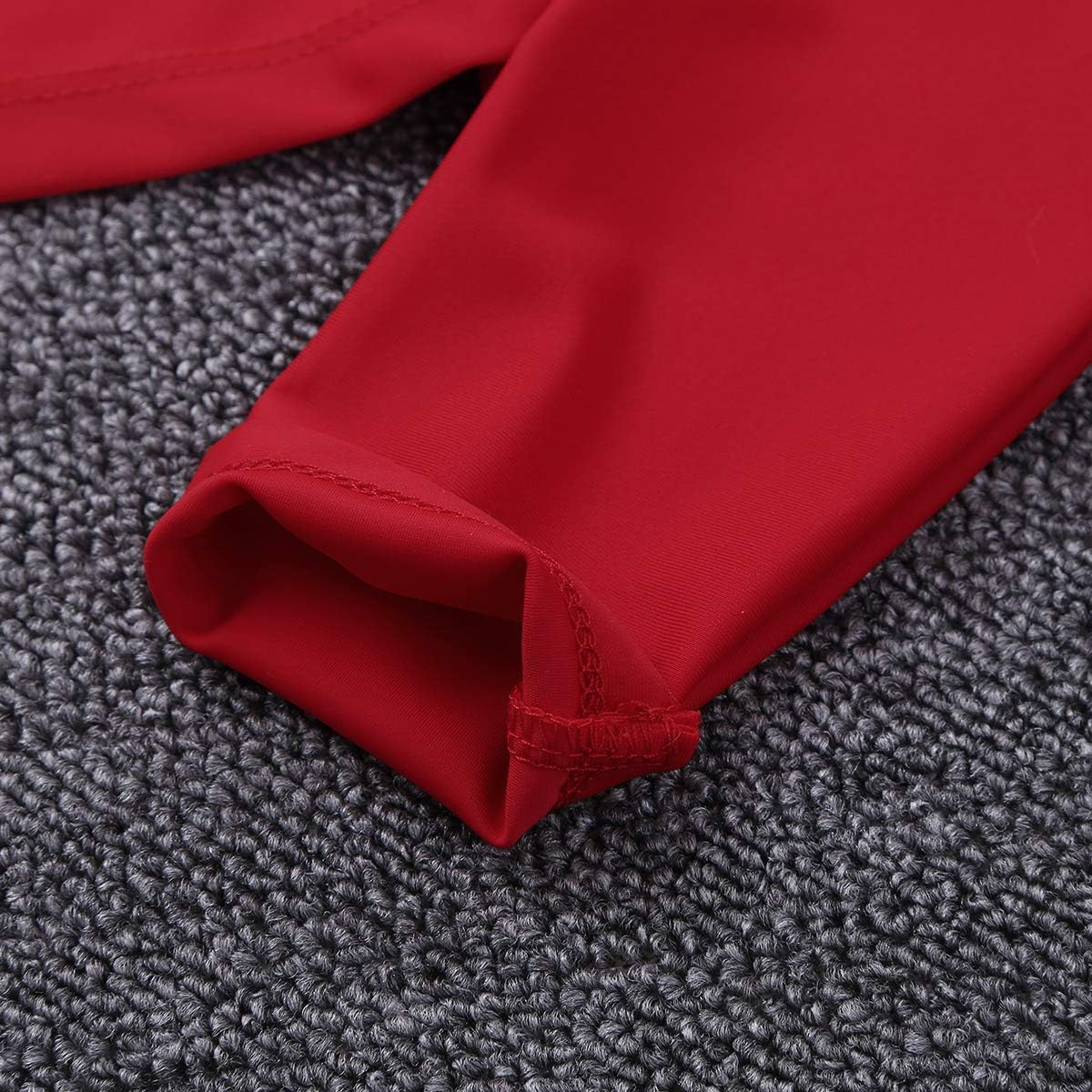 CHICTRY Girls Children Plain Turtleneck Long Sleeve Dance Sports Crop Top Shirt - Image 5