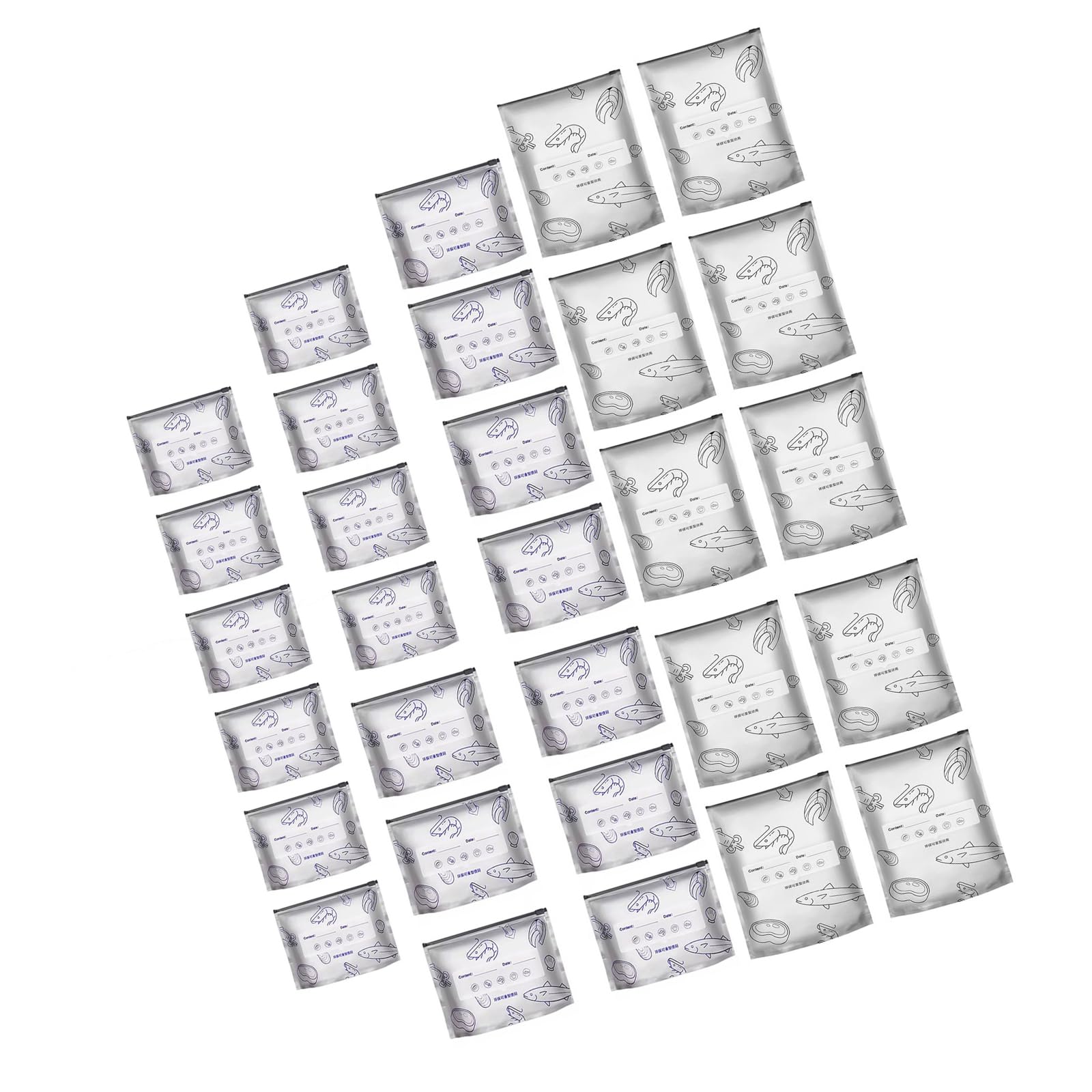 Duty Aluminum Foil Food Storage Bags Freezer Safe Leakproof Zippered for Freshness Preservation Resealable Aluminum Storage Bags