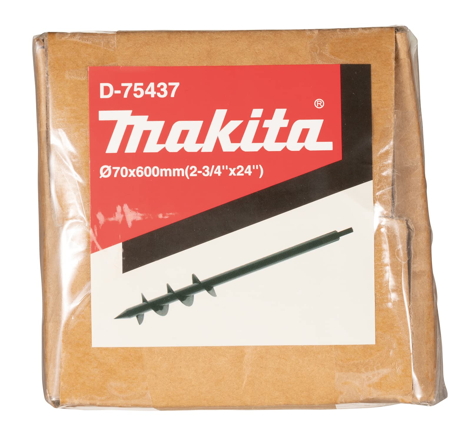 Makita D-75437 wiertło ślimakowe do ziemi, 70 x 600 mm