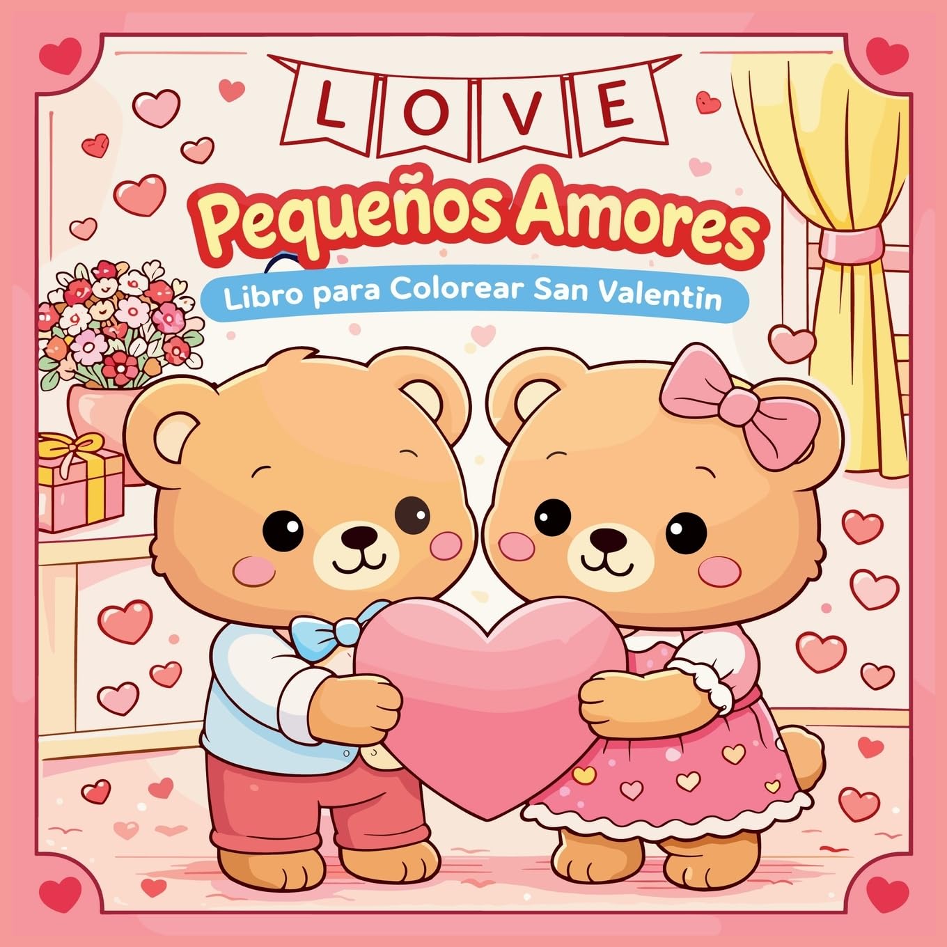 Pequeños Amores - Libro para Colorear San Valentín