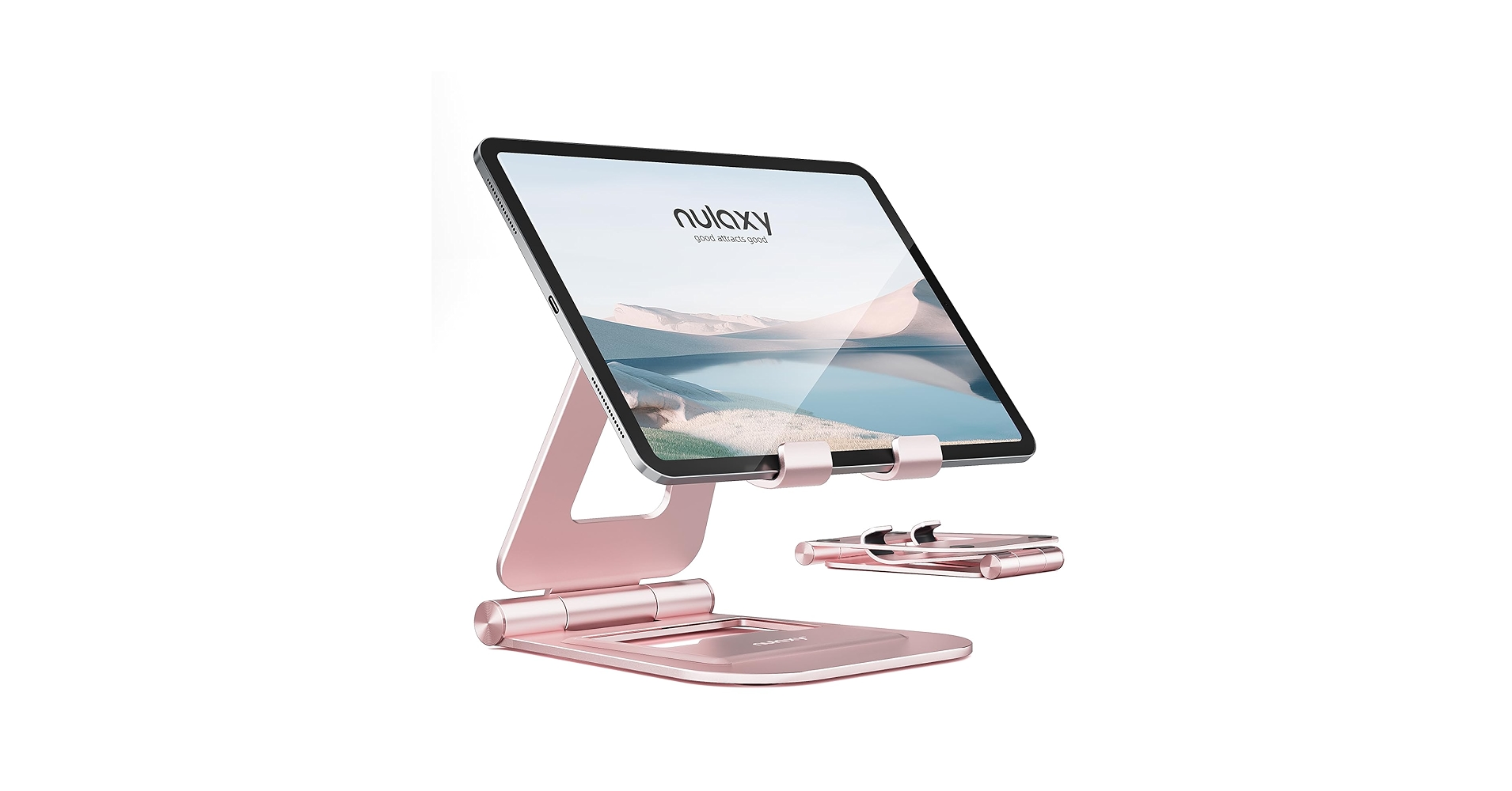 Foldable Cell Phone Stand, OMOTON Adjustable Aluminum Desktop Phone