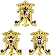 Ave Maria Marian Lapel Pin, Set of 3, Beautifully Crafted Accessory, Religious Gift, 1 Inch