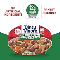 Vista 8 de Dinty Moore Estofado de Res Bajo en Sodio Bandeja para Microondas 9 onzas, Paquete de 6