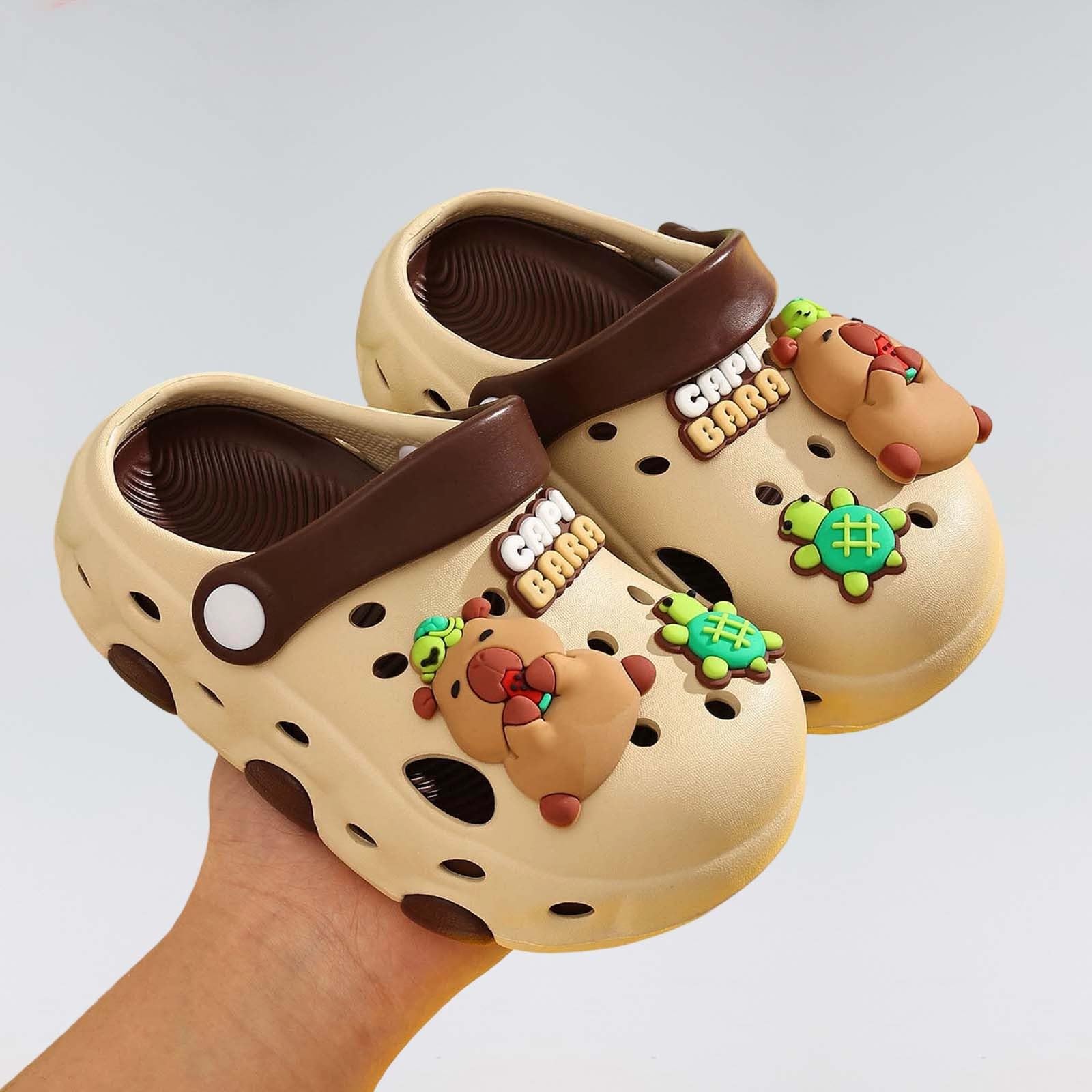 Sandalias Cerradas Niños Capibara Antideslizantes Suela Blanda Playa Verano 3-9 Años