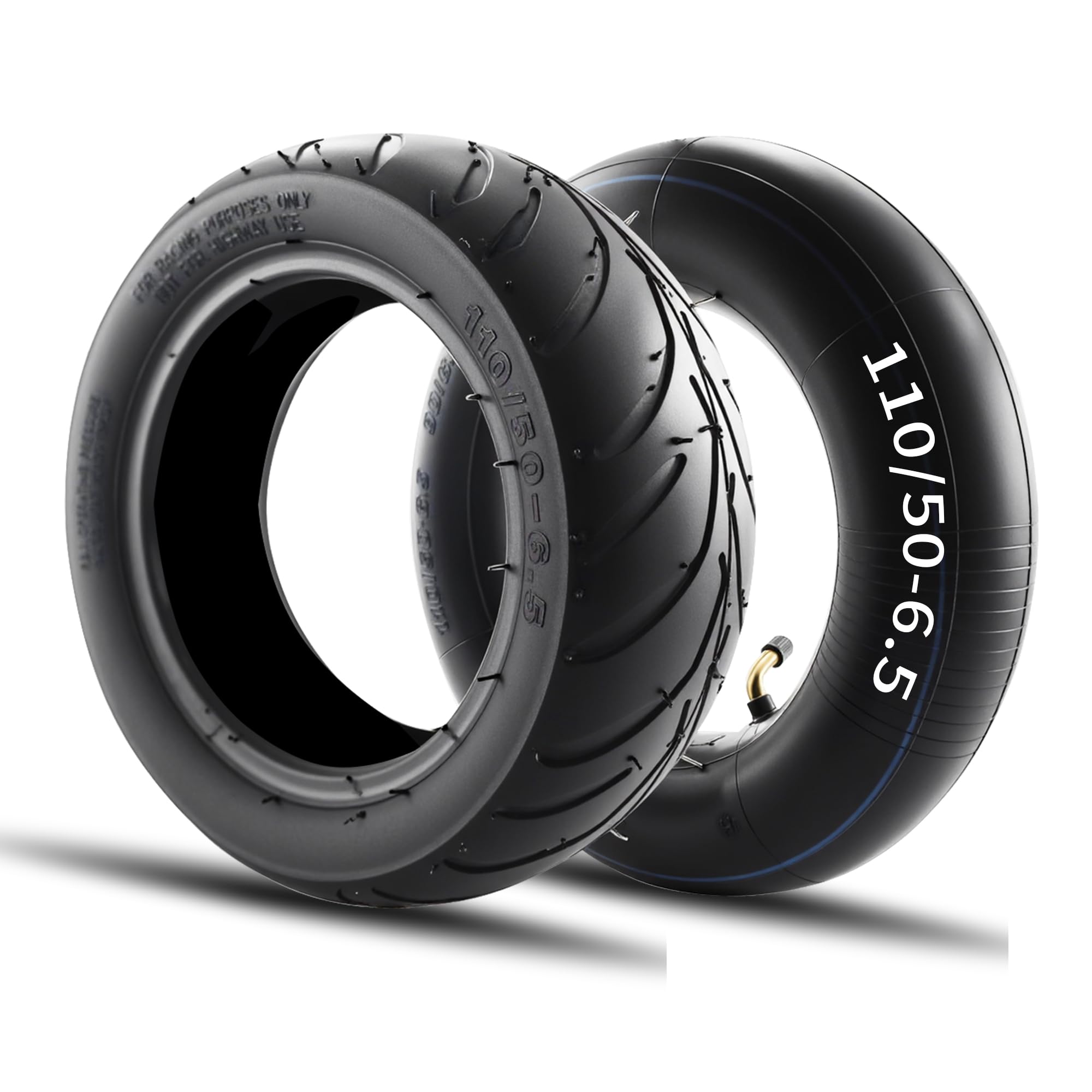 New Olym 110-50-6.5 Tires Inner Tube with Angled Valve Stemnner for 38cc 47cc 49CC MTA1 MTA2 Cag Mx3 GP-RSR Mini Pocket Dirt Pit Bike Scooters 90/65-