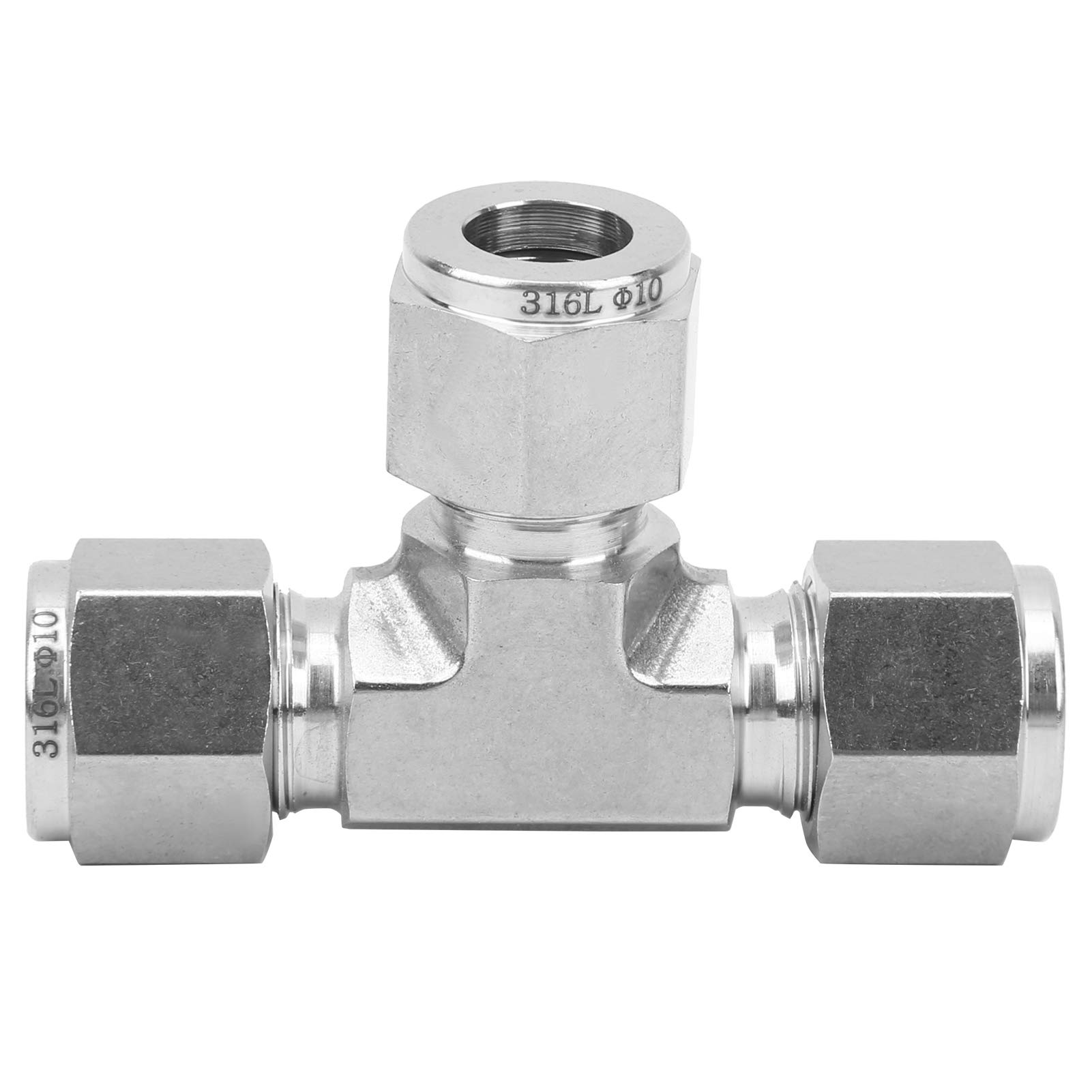 Accesorio de tubería de acero inoxidable 316 con doble virola F10
