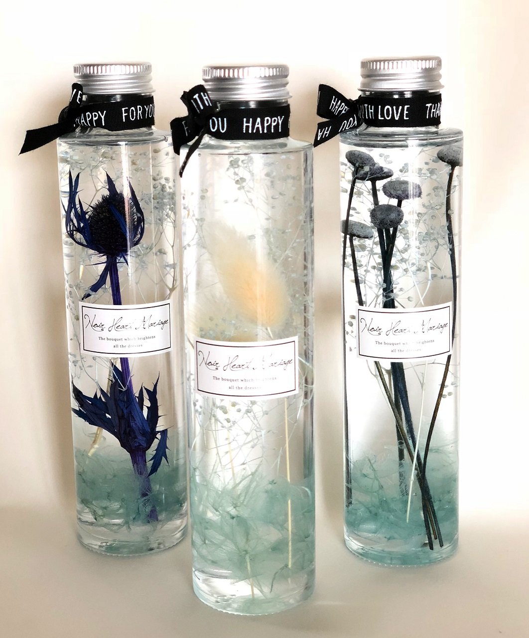 ◆ハーバリウム　251 優しいお色のbottle *.:。アンティーク*.:。 お花のハーバリウム（100ml） | N&N FIND JAPAN co.,Ltd.