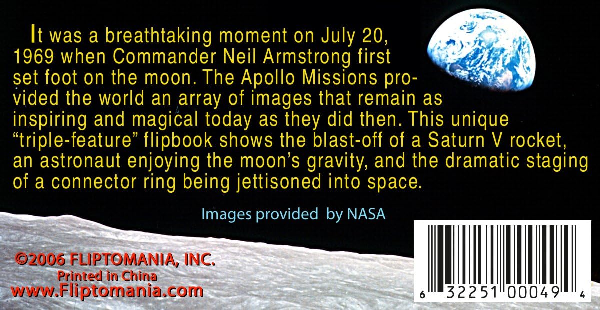 Fliptomania Apollo Moon Mission Flipbook