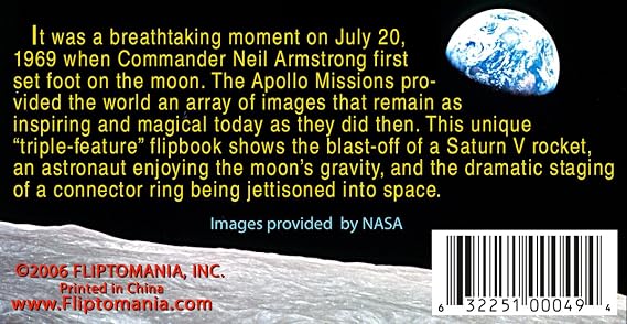Fliptomania Apollo Moon Mission Flipbook