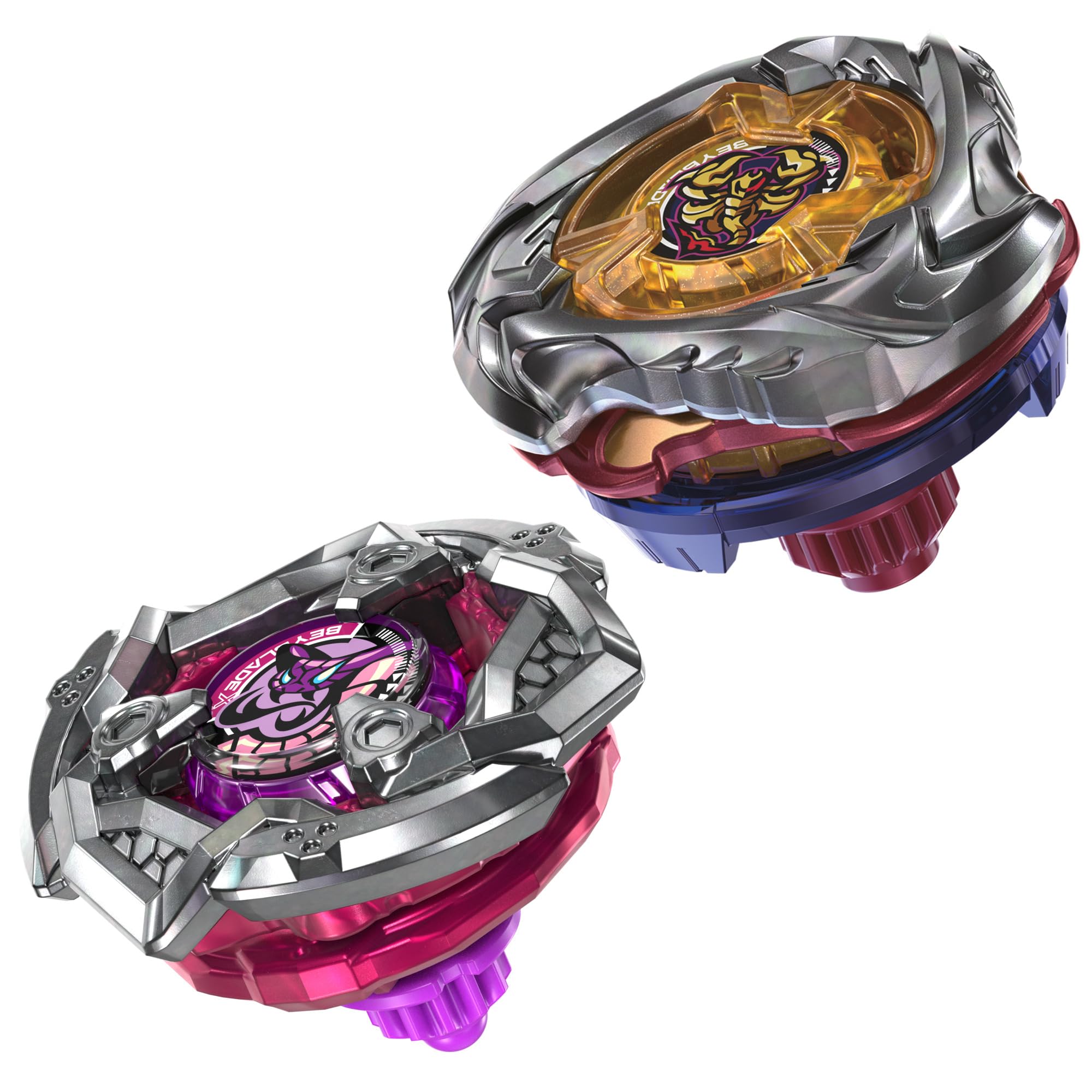 Beyblade X, Spear Scorpio 0-70Z UX y Tail Viper 3-85LO Bx, Pack Doble Takara Tomy con 2 Tops de rotación Derecha, Juego de Tops de Batalla, A Partir de 8 años